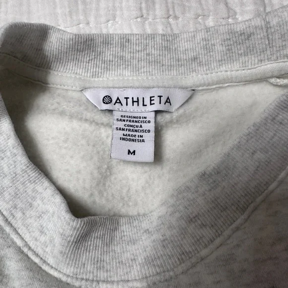ATHLETA Embroidered Crew Neck Pullover Sweatshirt size Medium - Picture 5 of 8